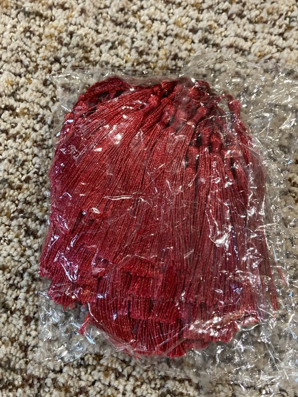 Decorative Burgundy Tassel Accent - Home Accents